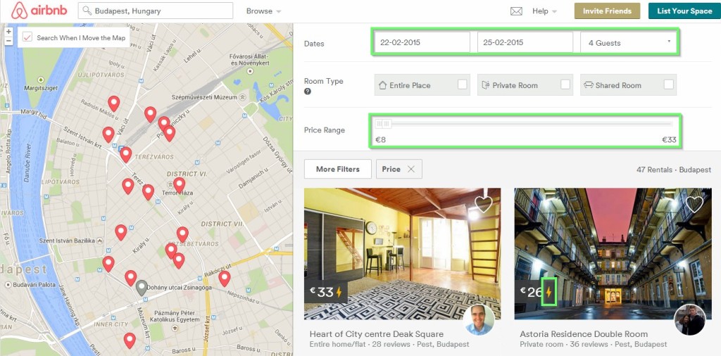 airbnb будапешт