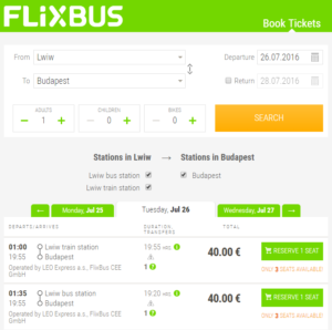 квитки FlixBus