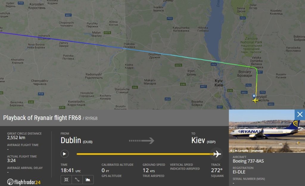ryanair летить в київ