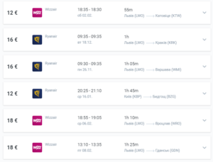 авіаквитки ryanair kiwi